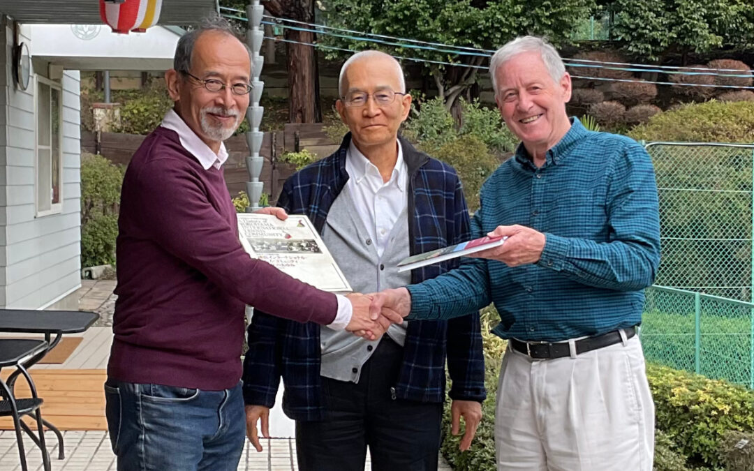 Warm welcome for East Glos member at Yokohama International Tennis Community